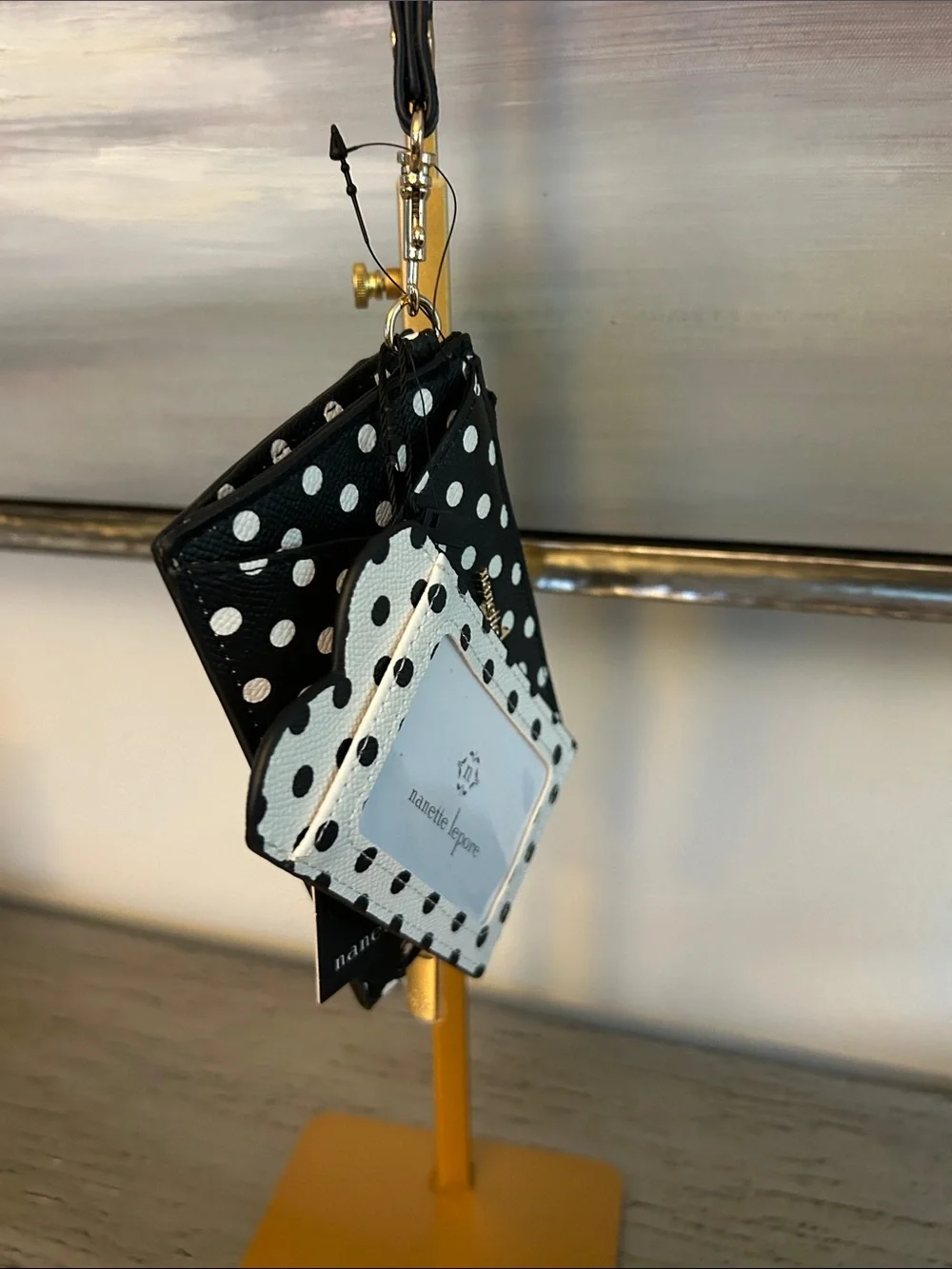 Nanette Lepore Polka Dot Wristlet and Cardholder - NWT